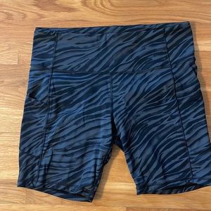 Lulu Lemon Zebra Work Out Shorts